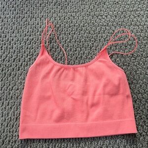 Sunday Best Coral Ribbed Camisole